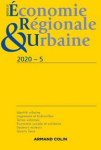 Revue d'économie régionale et urbaine, n. 5 - Décembre 2020