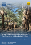 Water, vol. 12, n. 8 - August 2020 - Actual evapotranspiration and crop coefficients of California date palm