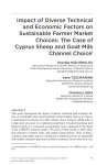 Impact of diverse technical and economic factors on sustainable farmer market choices: the case of Cyprus sheep and goat milk channel choice
