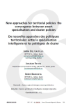 New approaches for territorial policies: the convergence between smart specialisation and cluster policies