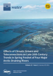 Water, vol. 13, n. 2 - January 2021 - Effects of climate drivers and teleconnections on late 20th century trends in spring freshet of four major arctic-draining rivers