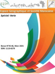 Espace géographique & société marocaine, n. 45-46 - Mars 2021