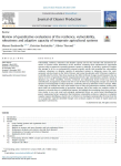 Review of quantitative evaluations of the resilience, vulnerability, robustness and adaptive capacity of temperate agricultural systems