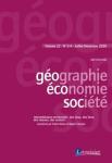 Géographie, Economie, Société, vol. 22, n. 3-4 - Juillet-Décembre 2020 - Intermédiation territoriale : des lieux, des liens, des réseaux, des acteurs