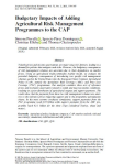 Budgetary impacts of adding agricultural risk management programmes to the CAP