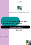 Revue Internationale des Sciences de Gestion, vol. 3, n. 3 - Août 2020