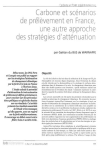 Carbone et scénarios de prélèvement en France, une autre approche des stratégies d'atténuation