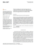Understanding international migrations in rural areas: new processes of social innovation and rural regeneration in Southern Italy