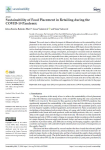 Sustainability of food placement in retailing during the COVID-19 pandemic