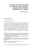 La reforma de la PAC pos 2020 en tiempos de crisis pandémica - Apuntes críticos sobre las propuestas de la comisión