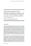 Study and assessment of the multifunctional land use MLU in the new city of Sidi Abdellah in Algeria