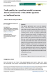 Food quality in a post-industrial economy: alternatives to the crisis of the Spanish agricultural sector