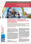 Science-policy interfaces for environmental governance in the mediterranean