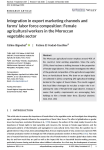 Integration in export marketing channels and farms' labor force composition: female agricultural workers in the Moroccan vegetable sector