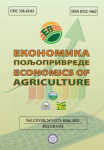 Economics of agriculture, vol. 68, n. 3 - September 2021