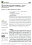 Socio-economic implications and potential structural adaptations of the Tunisian agricultural sector to climate change