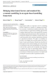 Bridging behavioural factors and standard bio-economic modelling in an agent-based modelling framework