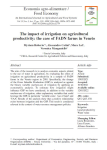 The impact of irrigation on agricultural productivity: the case of FADN farms in Veneto