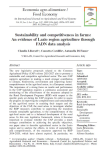 Sustainability and competitiveness in farms: an evidence of Lazio region agriculture through FADN data analysis