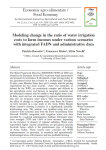 Modeling change in the ratio of water irrigation costs to farm incomes under various scenarios with integrated FADN and administrative data