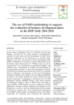 The use of FADN methodology to support the evaluation of business development plans in the RDP Sicily 2014-2020