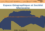 Espace géographique & société marocaine, n. 57 - Février 2022 - Spécial : études maghrébines II