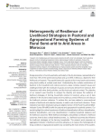 Heterogeneity of resilience of livelihood strategies in pastoral and agropastoral farming systems of rural semi-arid to arid areas in Morocco