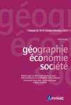Géographie, Economie, Société, vol. 23, n. 4 - Octobre-Décembre 2021 -       Réinterroger les liens entre urbain et rural : interconnexions et coordinations des territoires