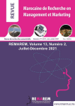 REMAREM. Revue marocaine de recherche en management et marketing, vol. 13, n. 2 - Juillet-Décembre 2021