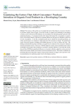 Examining the factors that affect consumers’ purchase intention of organic food products in a developing country