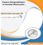Espace géographique & société marocaine, n. 61 - Juin 2022 - Spécial : études marocaines III