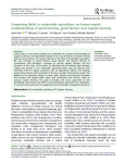 Competing fields in sustainable agriculture: on farmer-expert understandings of good farming, good farmers and organic farming