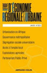 Revue d'économie régionale et urbaine, n. 3 - Juin 2022