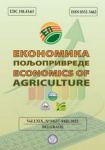 Economics of agriculture, vol. 69, n. 3 - October 2022