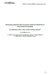 Assessing physical and economic water productivity in crop-livestock systems