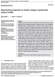 Representing responses to climate change in spatial land system models