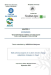 Multi-criteria analysis of on-farm climate change adaptation strategies in Egypt