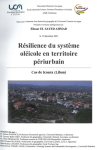 Résilience du système oléicole en territoire périurbain. Cas de Koura (Liban)