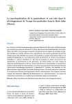 La marchandisation de la pomiculture et son rôle dans le développement de l’usage des pesticides dans le Haut Atlas (Maroc)