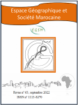 Espace géographique & société marocaine, n. 63 - Septembre 2022 - Spécial études marocaines III