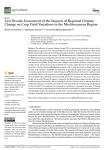 Last decade assessment of the impacts of regional climate change on crop yield variations in the Mediterranean Region
