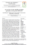 An overview of state subsidies in Italian agriculture in the period 2000-2019