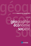 Géographie, Economie, Société, vol. 24, n. 2 - Avril-juin 2022