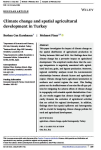 Climate change and spatial agricultural development in Turkey