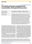 Circularity in Europe strengthens the sustainability of the global food system