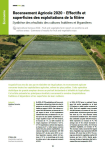 Recensement agricole 2020 - Effectifs et superficies des exploitations de la filière