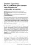 Mécanismes de gouvernance dans les plateformes d'approvisionnement alimentaire territorialisé : le cas en produits frais en Occitanie