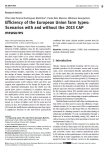 Efficiency of the European Union farm types: scenarios with and without the 2013 CAP measures