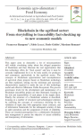 Blockchain in the agrifood sector: from storytelling to traceability fact-checking up to new economic models