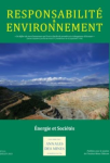 Annales des mines - Responsabilité et environnement, n. 111 - Juillet 2023 - Énergies et sociétés